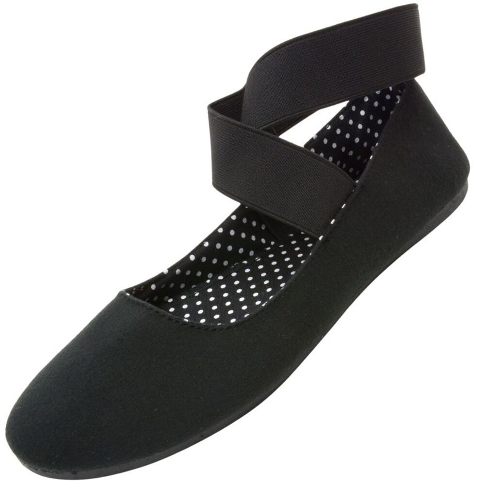Alpine Swiss Peony Womens Ballet Flats Elastic Ankle Strap Shoes Slip On Loafers